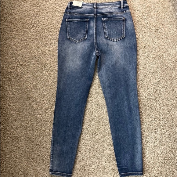 Vertu Blue Skinny Jeans Faded Effect - Picture 2 of 3